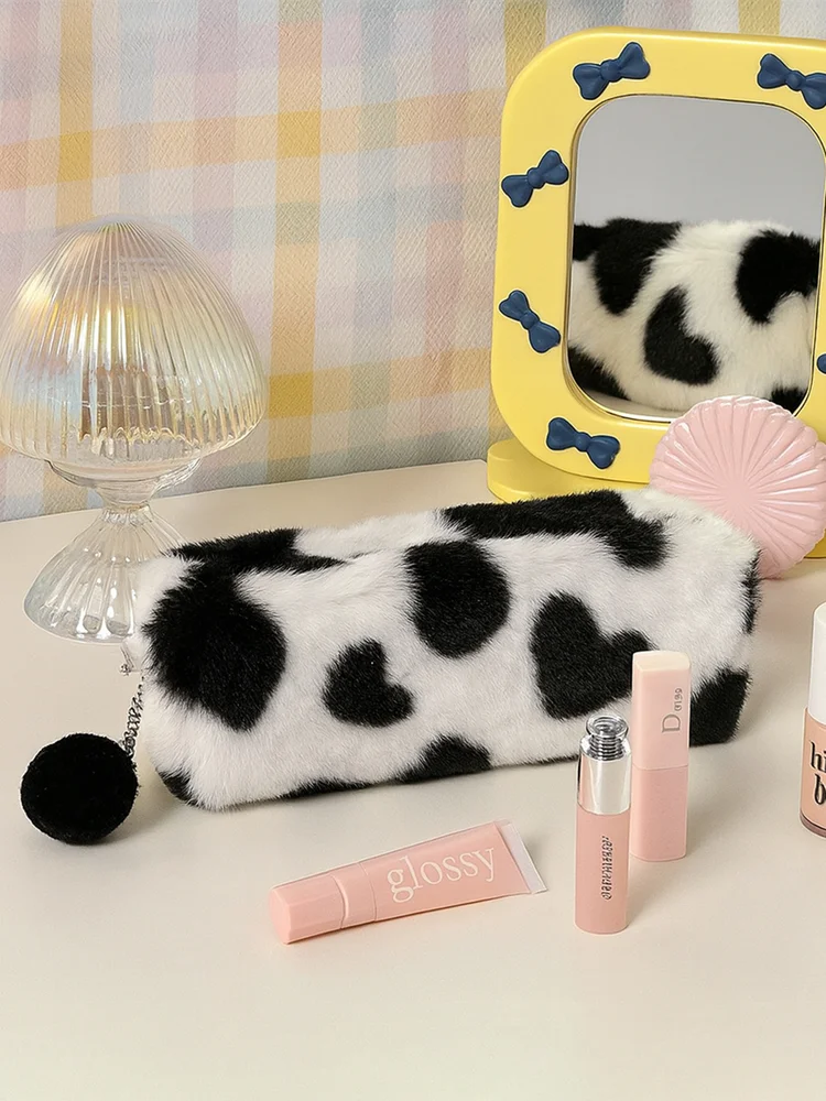 Heart Fluffy Makeup Pouch