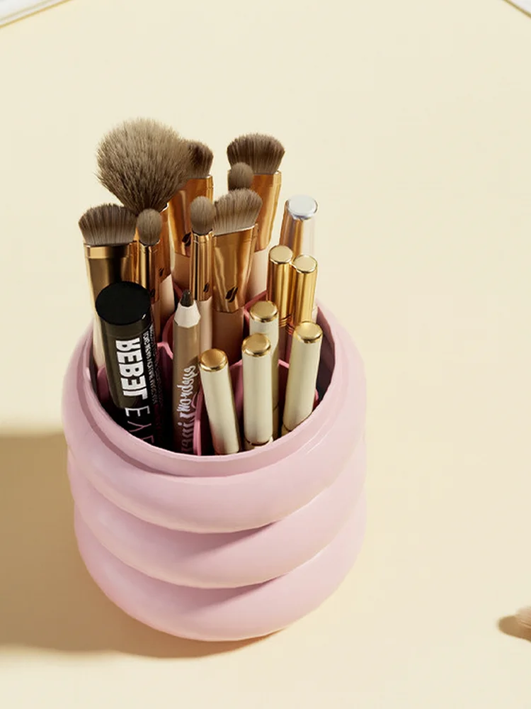 Partitioned Brush Shelf