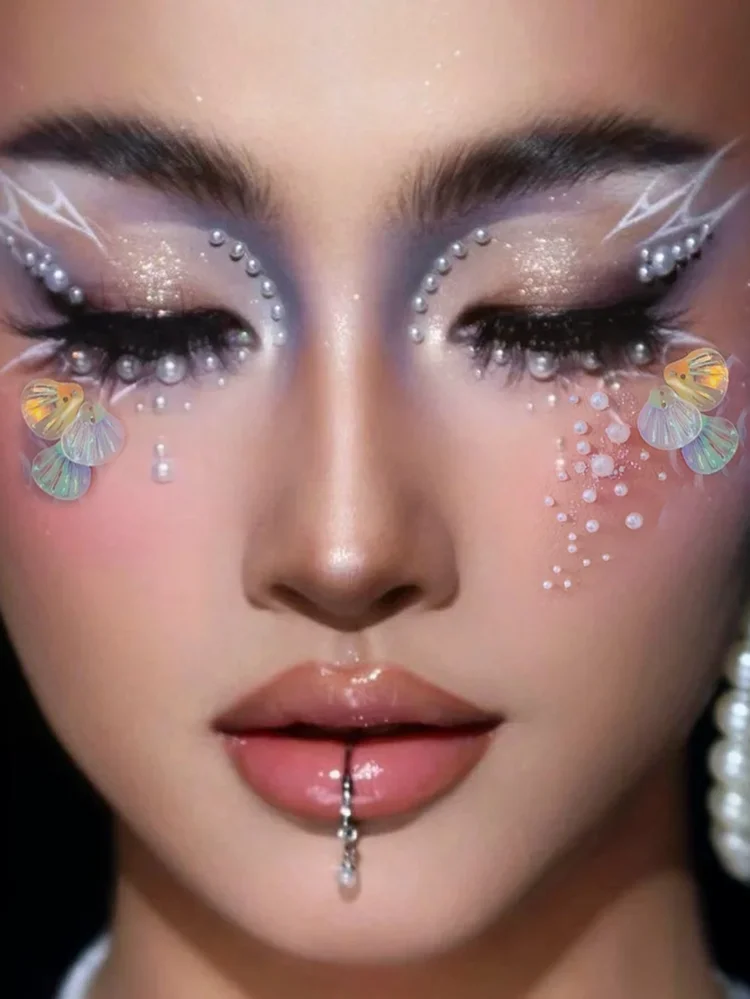 Pearl&Shell Sequin Nail And Body Art