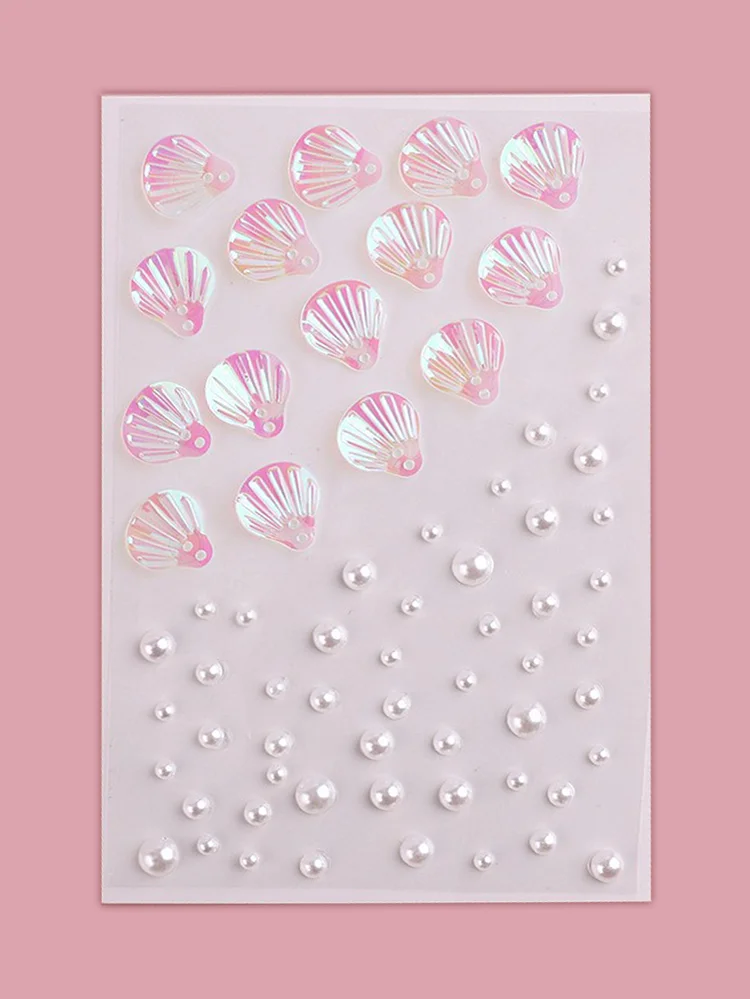 Pearl&Shell Sequin Nail And Body Art