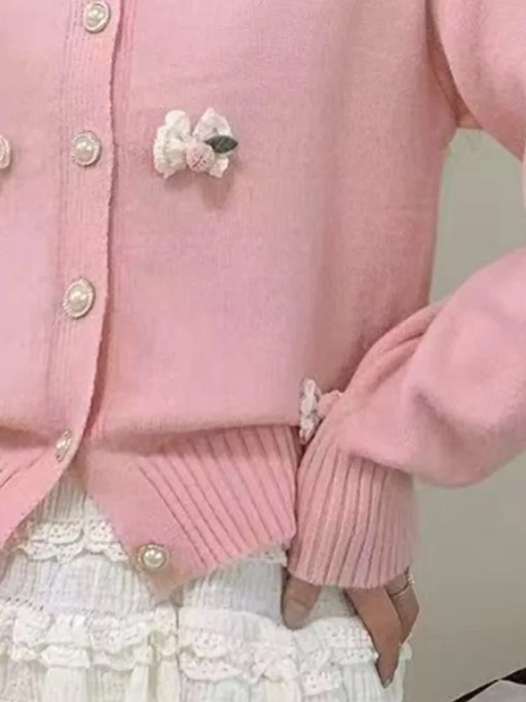 3D Embroidery Knit Cardigan