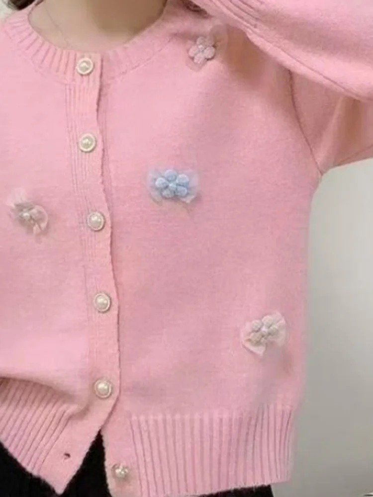 3D Embroidery Knit Cardigan