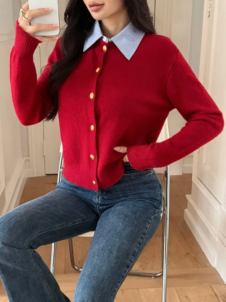 Button Knit Pullover
