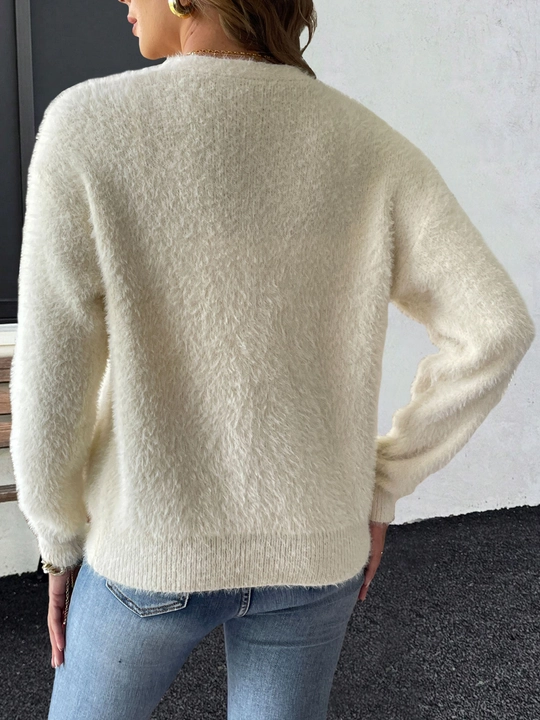 3D Embroidery Knit Cardigan