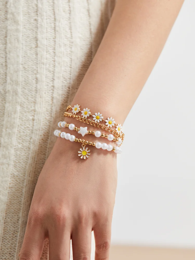 Flowers Bracelet Set